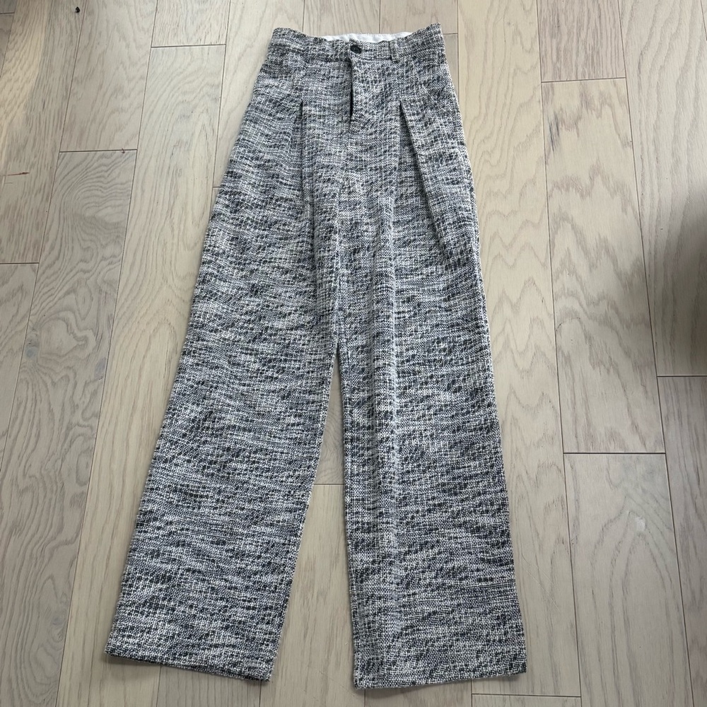 MB Stylish Gray Wide-Leg Pants - XS